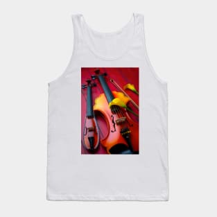 Baroque Strings With Calla Lillies Tank Top